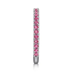 Discount Gabriel & Co. 14K White Gold Ruby Stackable Ring