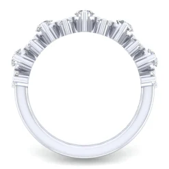 Gabriel & Co. 14K White Gold Shared Prong Diamond Anniversary Band - 1 ct