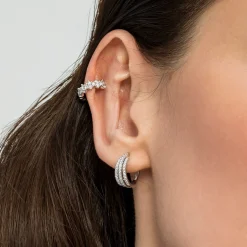 Outlet Gabriel & Co. 14K White Gold Single Diamond Ear Cuff