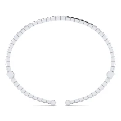 Best Gabriel & Co. 14K White Gold Split Cuff with Pyramids and Diamonds