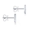 Discount Gabriel & Co. 14K White Gold Tapered X Diamond Stud Earrings