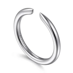 Hot Gabriel & Co. 14K White Gold Thin Open Anniversary Band