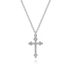 Best Gabriel & Co. 14K White Gold Twisted Rope Cross Pendant Necklace