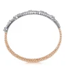 Clearance Gabriel & Co. 14K White Rose Gold Bujukan Diamond Bangle