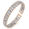 New Gabriel & Co. 14K White-Rose Gold Bujukan Diamond Bangle