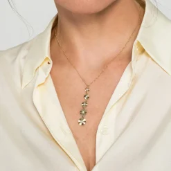 Clearance Gabriel & Co. 14K White Yellow Gold Bezel Set Diamond Pendant Necklace