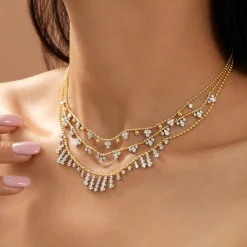 Online Gabriel & Co. 14K White Yellow Gold Bujukan Diamond Droplet Necklace