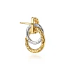 Hot Gabriel & Co. 14K White Yellow Gold Bujukan Diamond Stud Earrings