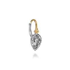 Outlet Gabriel & Co. 14K White Yellow Gold Bujukan Diamond Drop Earrings