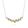 Gabriel & Co. 14K White Yellow Gold Bujukan Pave Diamond Pendant Necklace