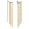 New Gabriel & Co. 14K White Yellow Gold Diamond and Tassel Stud Earrings