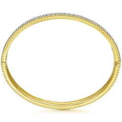 Online Gabriel & Co. 14K White-Yellow Gold Diamond Bangle