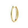 Clearance Gabriel & Co. 14K White Yellow Gold Diamond Classic Hoop Earrings