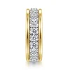 Best Gabriel & Co. 14K White-Yellow Gold Diamond Eternity Band - 1.4 ct