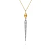 Online Gabriel & Co. 14K White Yellow Gold Diamond Kite Drop Necklace