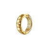 Gabriel & Co. 14K White Yellow Gold Diamond 20mm Classic Hoop Earrings