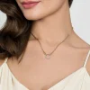 Clearance Gabriel & Co. 14K White Yellow Gold Diamond Paperclip Chain Necklace