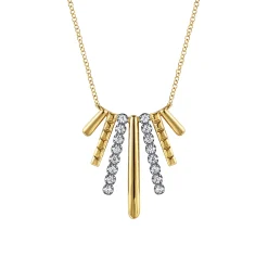 Outlet Gabriel & Co. 14K White Yellow Gold Diamond Pendant Necklace