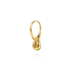 Best Gabriel & Co. 14K White Yellow Gold Diamond Pear Leverback Earrings