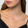 Clearance Gabriel & Co. 14K White Yellow Gold Diamond Pear And Round Pendant Necklace
