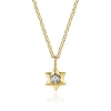 Best Gabriel & Co. 14K White Yellow Gold Diamond Star of David Pendant Necklace