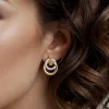 Clearance Gabriel & Co. 14K White Yellow Gold Diamond Stud Earrings- Bujukan