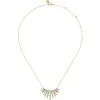 Best Gabriel & Co. 14K White Yellow Gold Graduating Diamond Pendant Necklace