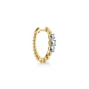 Sale Gabriel & Co. 14K White Yellow Gold Graduating Bujukan and Diamond Classic Hoop Earrings