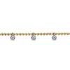 Hot Gabriel & Co. 14K White Yellow Gold White Sapphire Droplet Bracelet-Bujukan