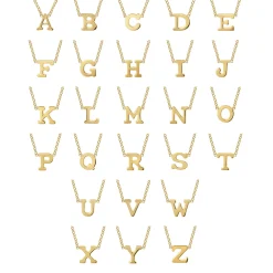 Outlet Gabriel & Co. 14K Yellow Gold A Initial Necklace