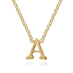 Outlet Gabriel & Co. 14K Yellow Gold A Initial Necklace