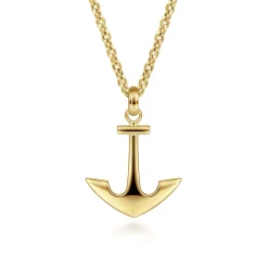 Online Gabriel & Co. 14K Yellow Gold Anchor Pendant