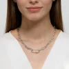 Gabriel & Co. 14K Yellow Gold and 925 Sterling Silver Bujukan Link Chain Necklace