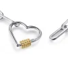 Discount Gabriel & Co. 14K Yellow Gold and 925 Sterling Silver Link Chain Bujukan Heart Necklace