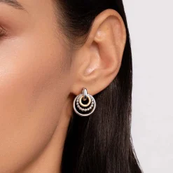 Hot Gabriel & Co. 14K Yellow Gold and 925 Sterling Silver Bujukan Stud Earrings