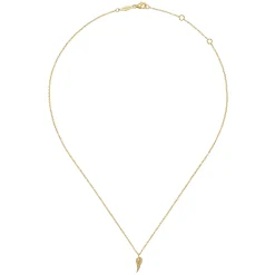 Hot Gabriel & Co. 14K Yellow Gold Angel Wings Pendant Necklace