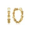 Online Gabriel & Co. 14K Yellow Gold Angular Station Hoop Earrings