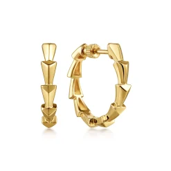 Online Gabriel & Co. 14K Yellow Gold Angular Station Hoop Earrings