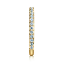 Outlet Gabriel & Co. 14K Yellow Gold AQ - Aquamarine Ladies Ring