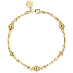 New Gabriel & Co. 14K Yellow Gold Beaded Bracelet-Bujukan