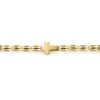 Best Gabriel & Co. 14K Yellow Gold Beaded Cross Bracelet