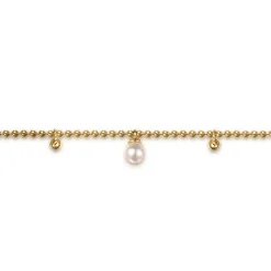Sale Gabriel & Co. 14K Yellow Gold Beaded Pearl Droplet Bracelet-Bujukan