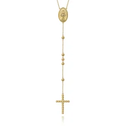 Online Gabriel & Co. 14K Yellow Gold Beads Rosary Necklace
