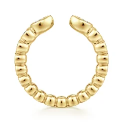 Online Gabriel & Co. 14K Yellow Gold Bezel Set Pear and Round Open Diamond Eternity Band - 0.48 ct