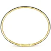 Online Gabriel & Co. 14K Yellow Gold Black Diamond Bangle