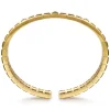Outlet Gabriel & Co. 14K Yellow Gold Blue Sapphire Elongated Pyramid Bangle Bracelet