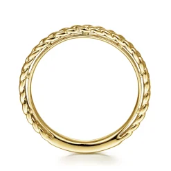 Sale Gabriel & Co. 14K Yellow Gold Braided Stackable Ring
