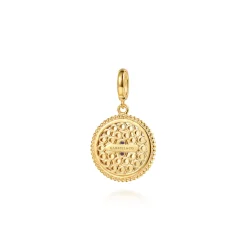 Clearance Gabriel & Co. 14K Yellow Gold Bujukan Amethyst Medallion Pendant With Detachable Bail