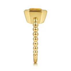 Clearance Gabriel & Co. 14K Yellow Gold Bujukan and Citrine Stackable Ring