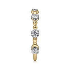 Online Gabriel & Co. 14K Yellow Gold Bujukan and Diamond Station Ring